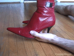 Red boots hand trampling adult porn video
