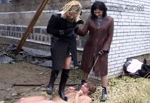 2 cruel mistresses trample him outdoor in boots adult porn video